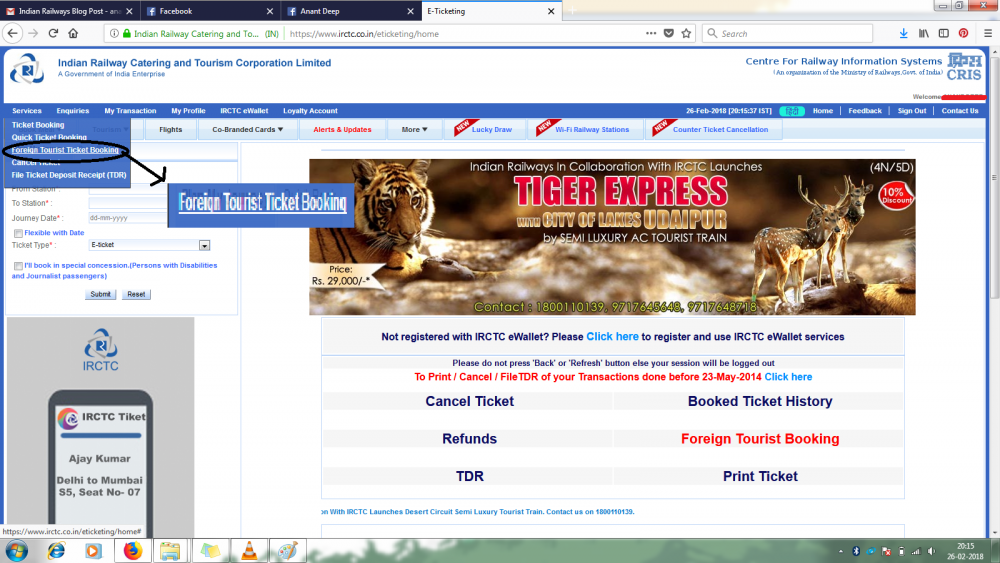 Guide for NRIs to Book Tickets Under IRCTC NRI Quota